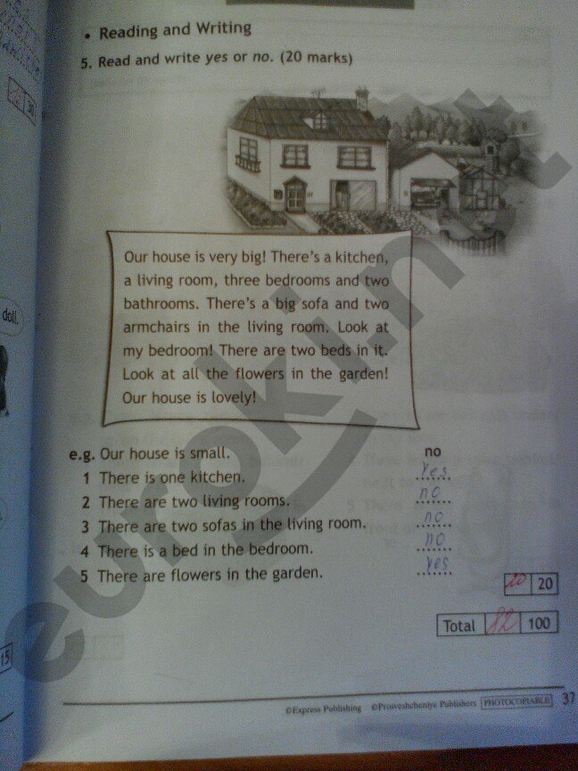 Рабочая тетрадь по английскому языку 3 класс. Spotlight 3: Test Booklet Быкова Страница 37