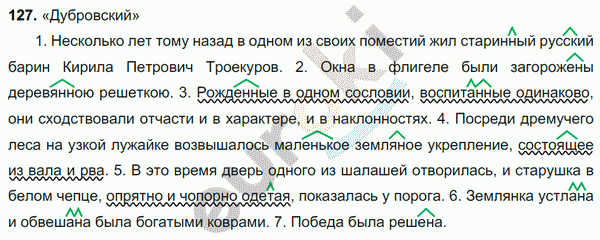 Русский язык 7 класс. ФГОС Баранов, Ладыженская Задание 127