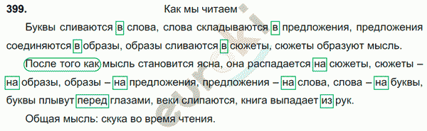 Русский язык 7 класс. ФГОС Баранов, Ладыженская Задание 399