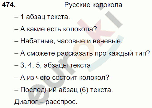 Русский язык 7 класс. ФГОС Баранов, Ладыженская Задание 474
