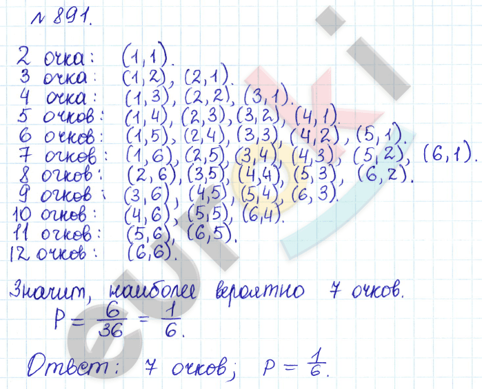 Алгебра 8 класс. ФГОС Дорофеев, Суворова Задание 891