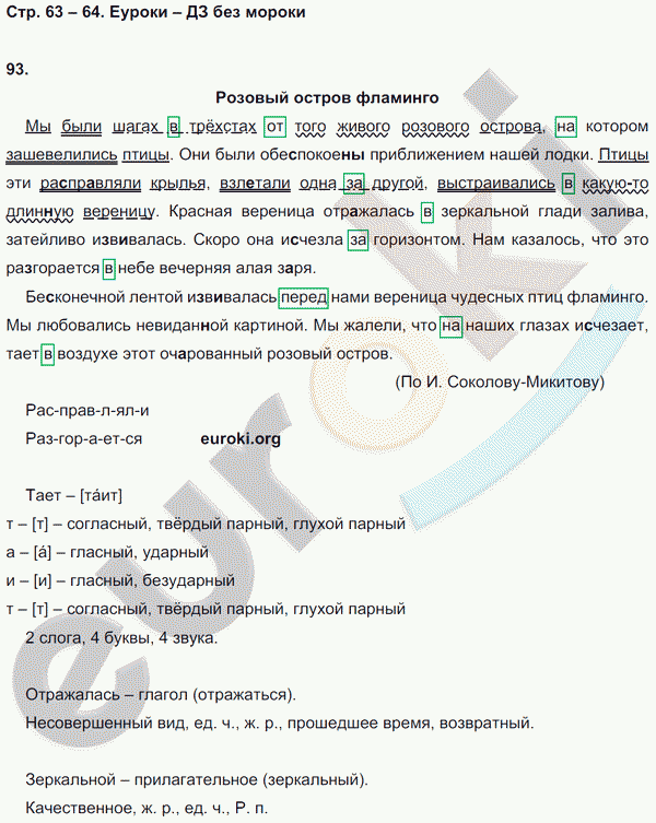Рабочая тетрадь по русскому языку 7 класс. ФГОС Ефремова Страница 63