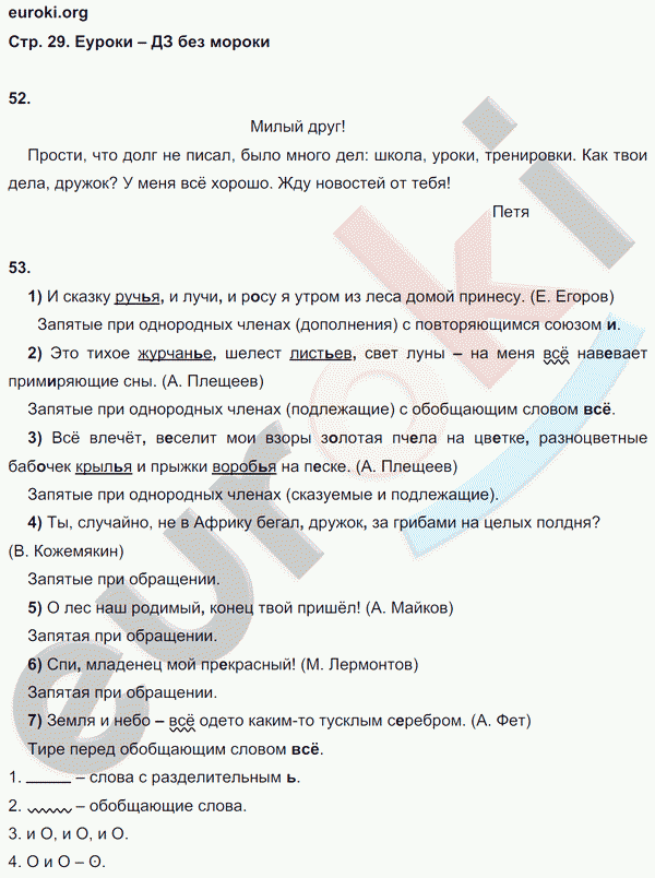 Рабочая тетрадь по русскому языку 5 класс Ефремова Страница 29