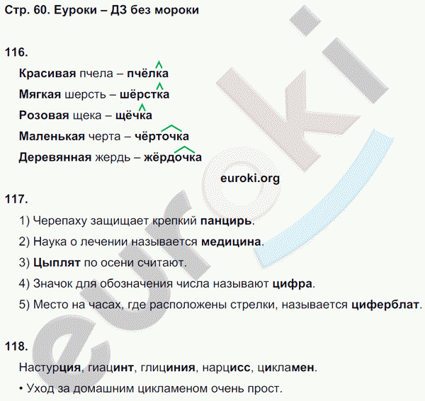Рабочая тетрадь по русскому языку 5 класс Ефремова Страница 60