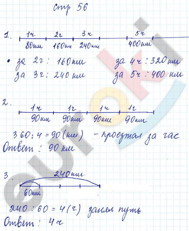 Рабочая тетрадь по математике 3 класс. Часть 1, 2. ФГОС Башмаков, Нефедова Страница 56