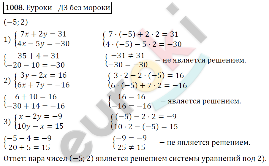 Алгебра 7 класс. ФГОС Мерзляк, Полонский, Якир Задание 1008