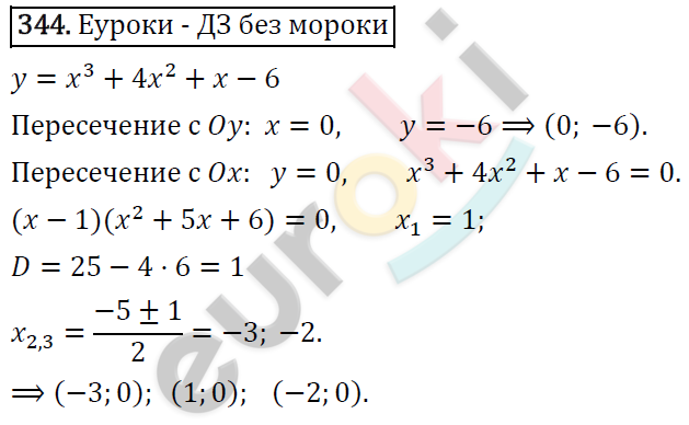 Алгебра 9 класс. ФГОС Макарычев, Миндюк, Нешков Задание 344