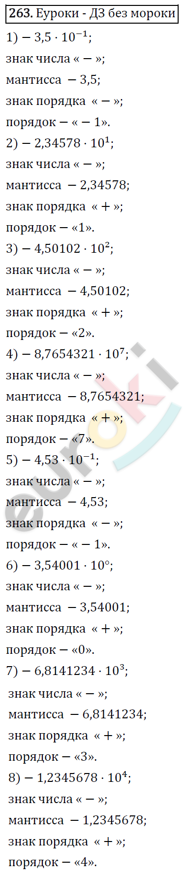 Алгебра 8 класс. ФГОС Колягин, Ткачева, Фёдорова Задание 263