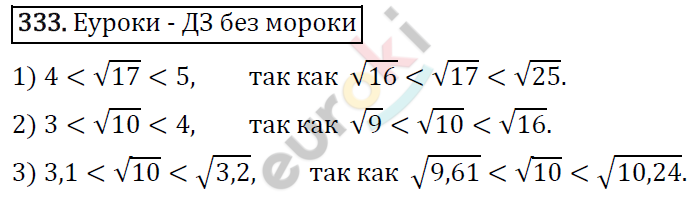 Алгебра 8 класс. ФГОС Колягин, Ткачева, Фёдорова Задание 333