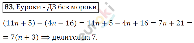 Дидактические материалы по алгебре 7 класс Мерзляк, Полонский, Рабинович Вариант 83