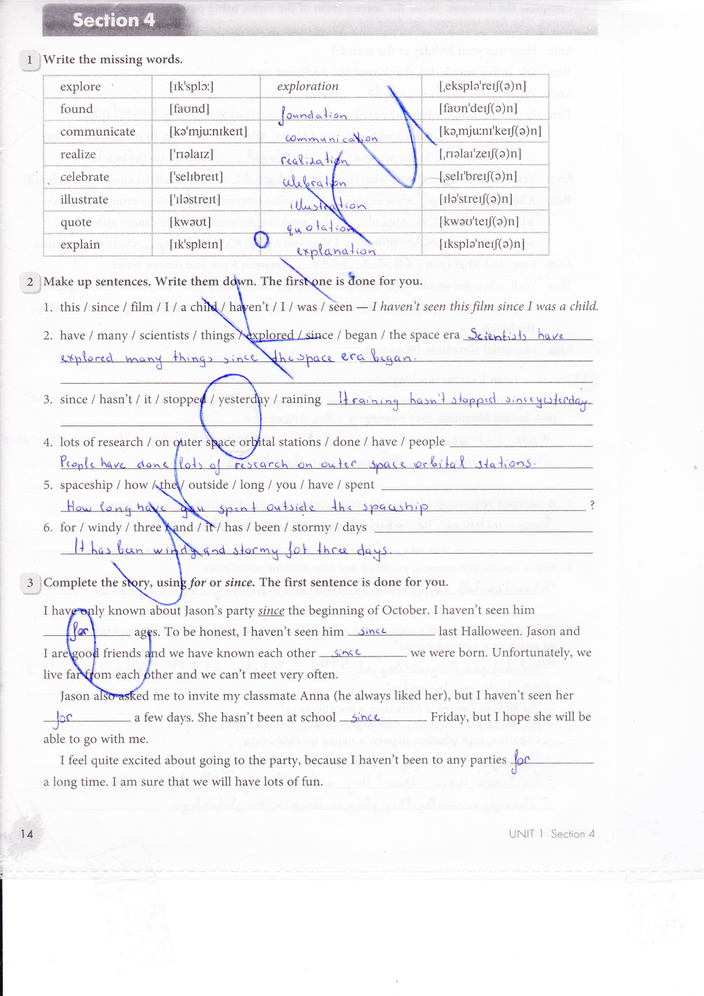 Рабочая тетрадь по английскому 8 класс. Enjoy English: Workbook. ФГОС Биболетова, Бабушис Страница 14
