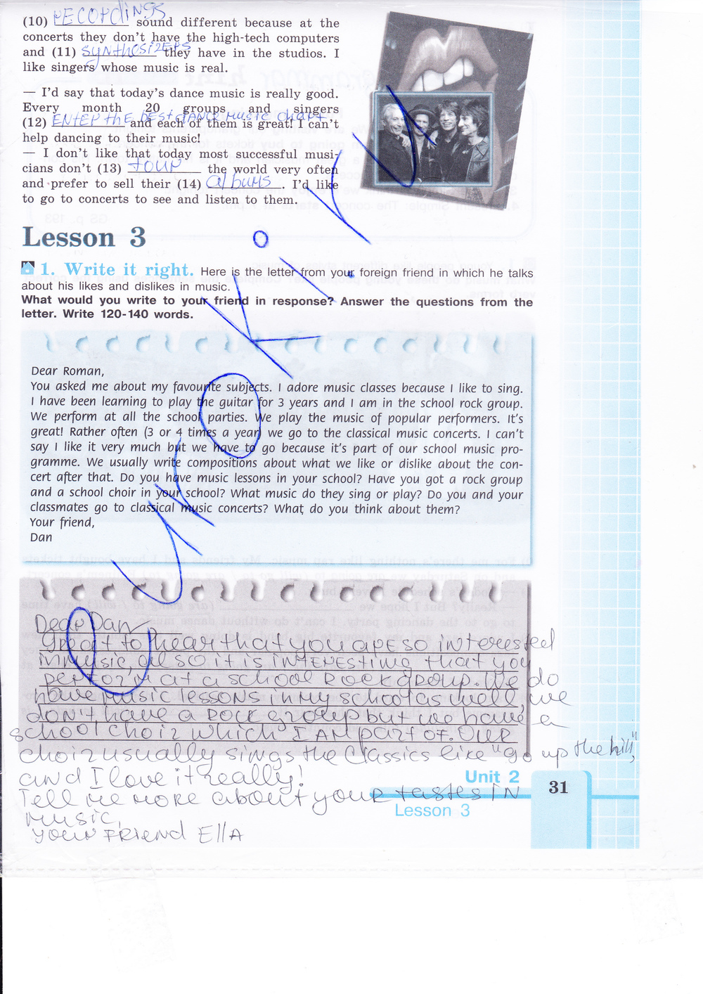 Рабочая тетрадь по английскому языку 9 класс (зеленая и синяя обложки) Кузовлев, Лапа, Перегудова Страница 31