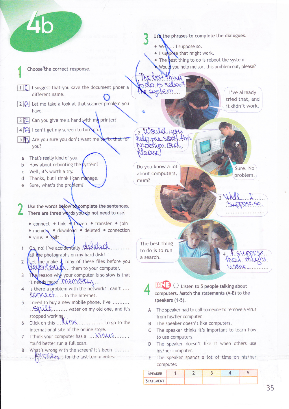 Рабочая тетрадь по английскому языку 9 класс. Spotlight 9: Workbook Ваулина, Дули Страница 35