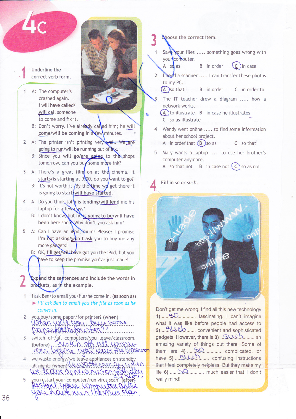 Рабочая тетрадь по английскому языку 9 класс. Spotlight 9: Workbook Ваулина, Дули Страница 36