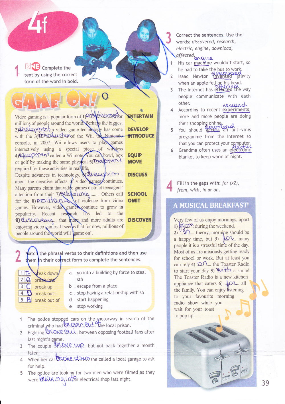 Рабочая тетрадь по английскому языку 9 класс. Spotlight 9: Workbook Ваулина, Дули Страница 39