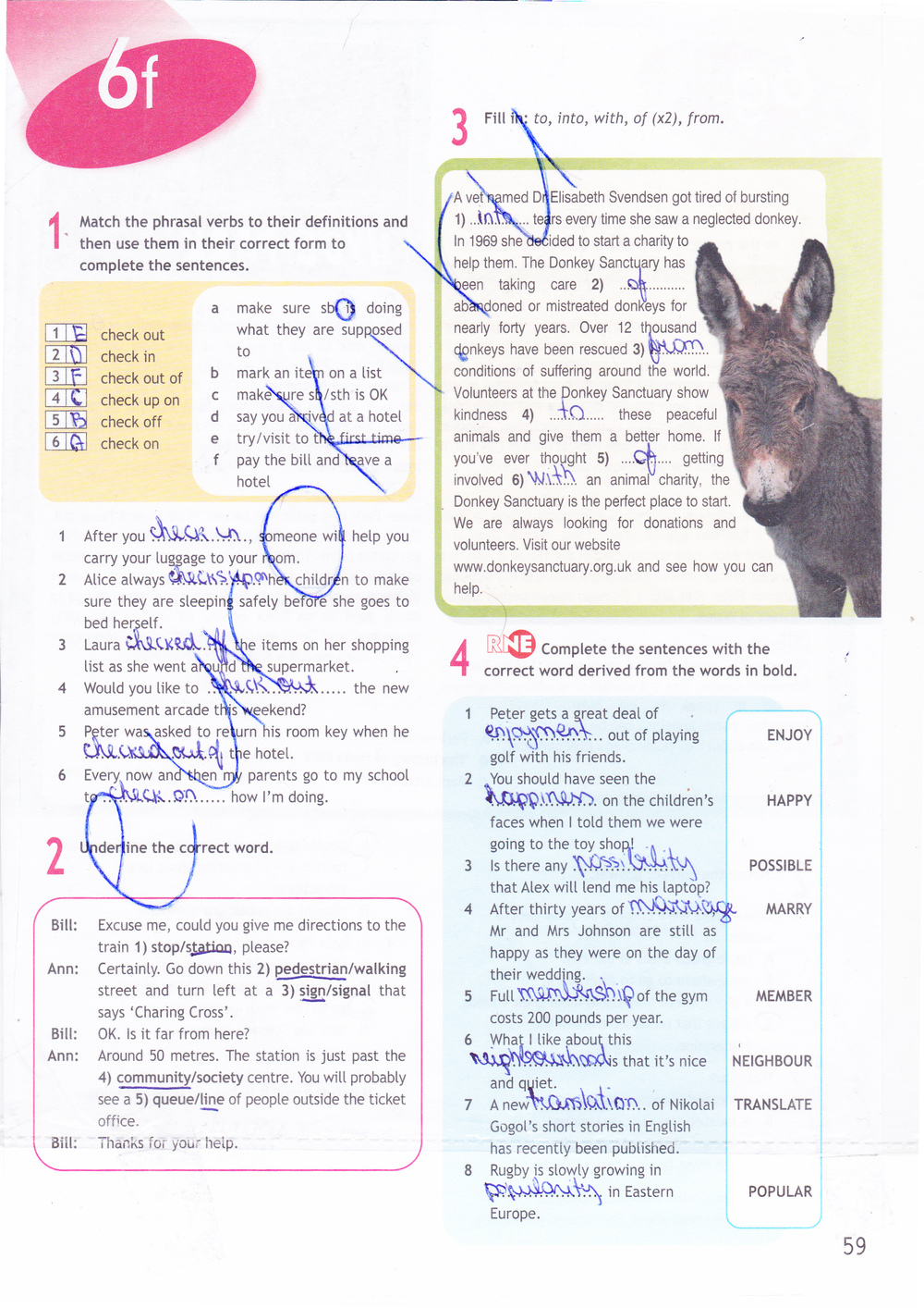 Рабочая тетрадь по английскому языку 9 класс. Spotlight 9: Workbook Ваулина, Дули Страница 59