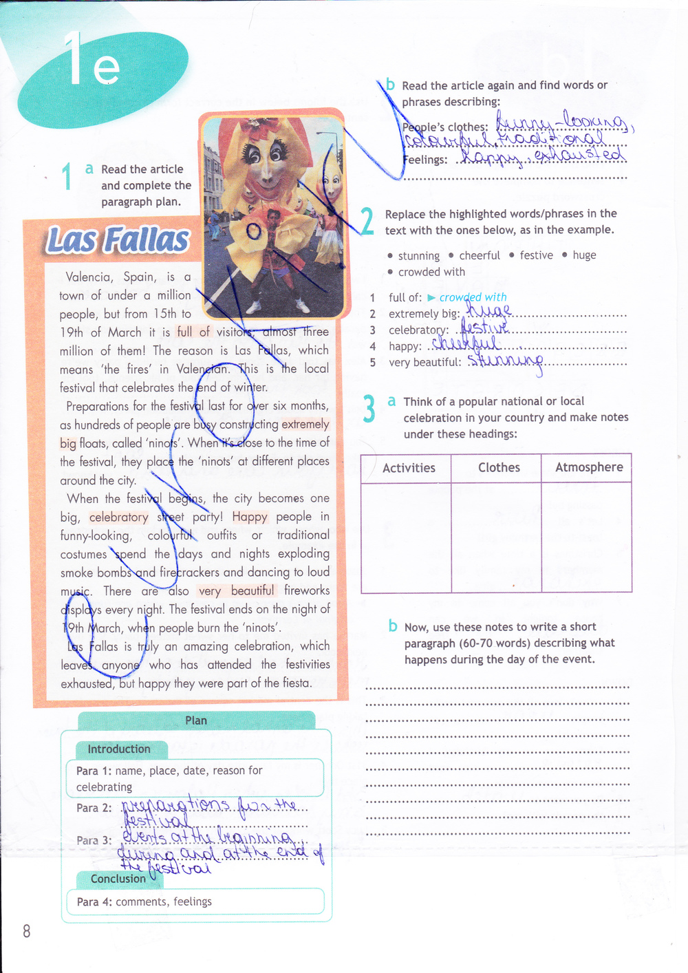 Рабочая тетрадь по английскому языку 9 класс. Spotlight 9: Workbook Ваулина, Дули Страница 8
