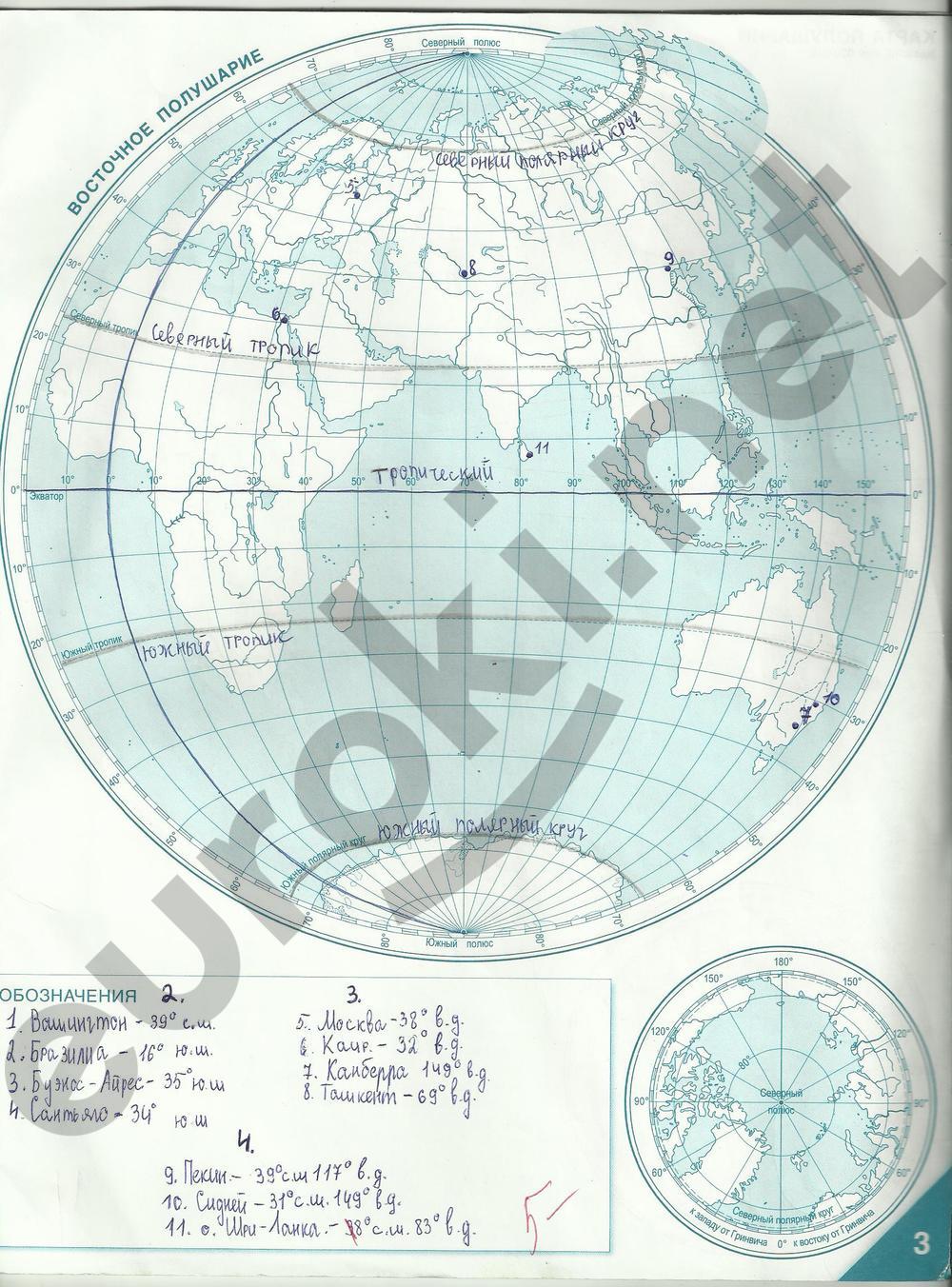 Контурные карты по географии 6 класс Домогацких, Банников Страница 3