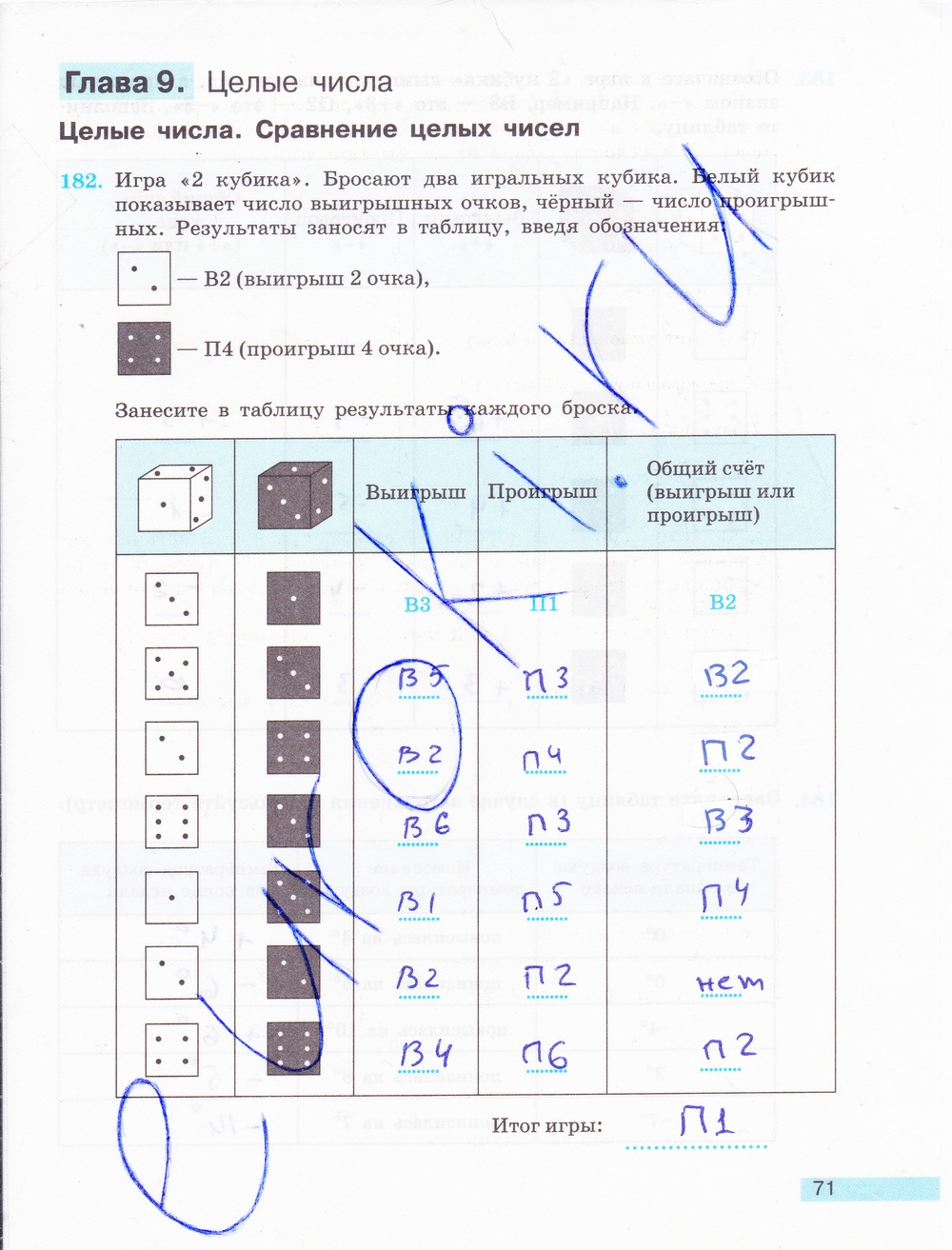 Рабочая тетрадь по математике 6 класс. ФГОС Бунимович, Кузнецова Страница 71