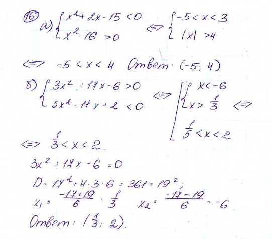 Дидактические материалы по алгебре 9 класс Макарычев, Миндюк, Крайнева Задание 16