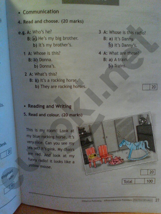 Рабочая тетрадь по английскому языку 3 класс. Spotlight 3: Test Booklet Быкова Страница 27