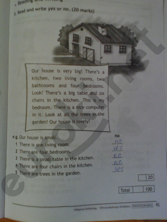 Рабочая тетрадь по английскому языку 3 класс. Spotlight 3: Test Booklet Быкова Страница 41