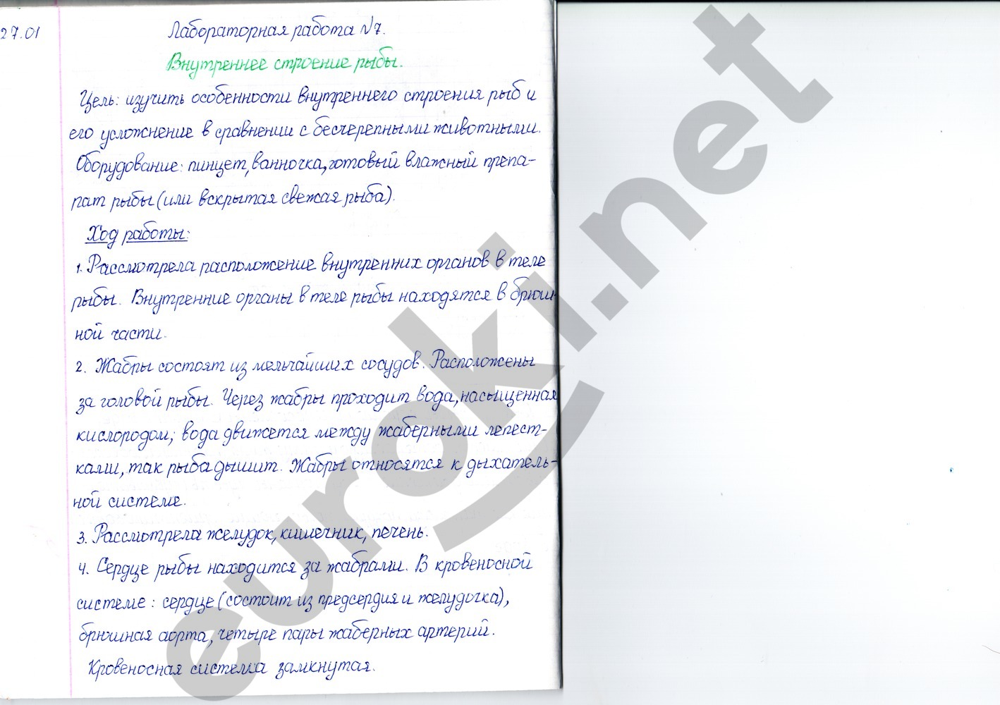 Лабораторные работы по биологии 7 класс Суматохин, Кучменко Задание 7