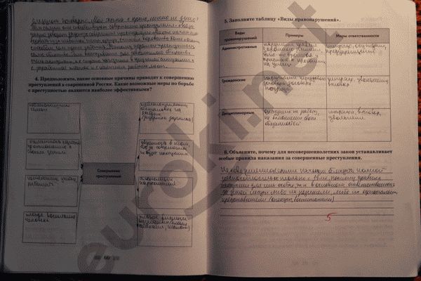 Рабочая тетрадь по обществознанию 9 класс. ФГОС Хромова. К учебнику Кравченко Страница 61