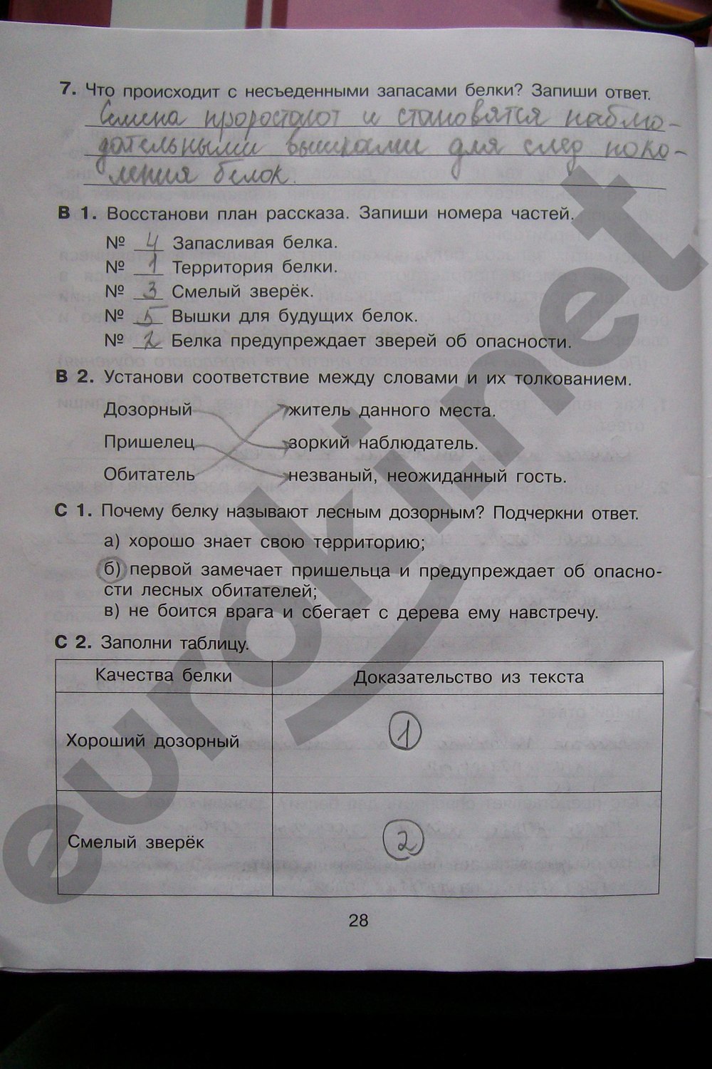 Тренажер по литературному чтению 4 класс Мишакина Страница 28