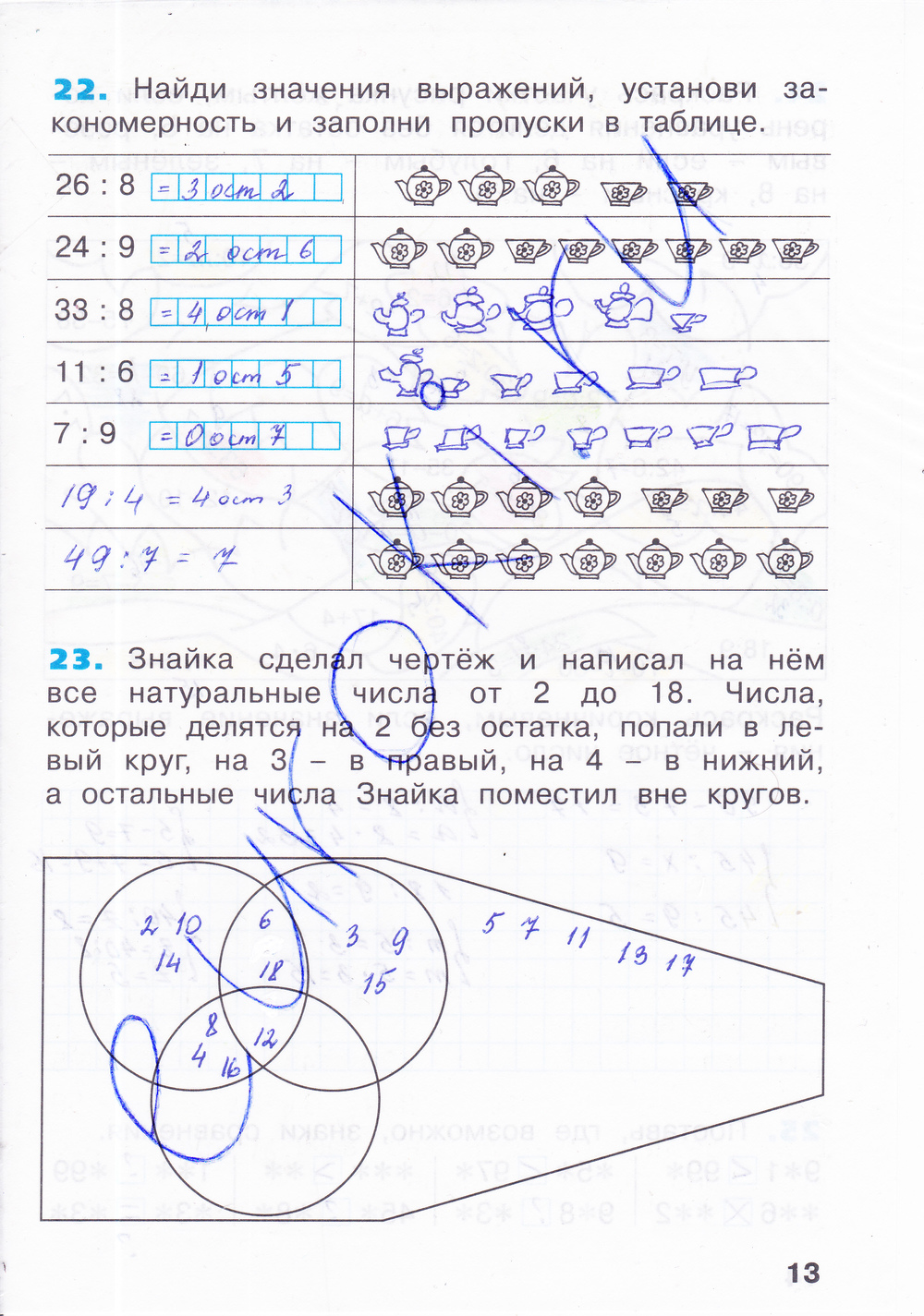 Математика 3 класс рабочая тетрадь бененсон итина