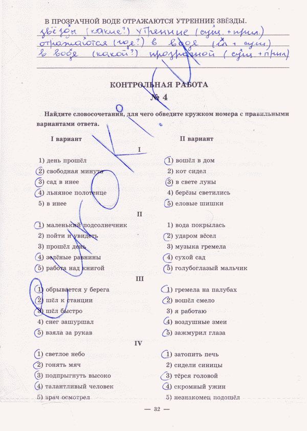 Рабочая тетрадь по русскому языку 5 класс. Часть 1, 2 Богданова Страница 32