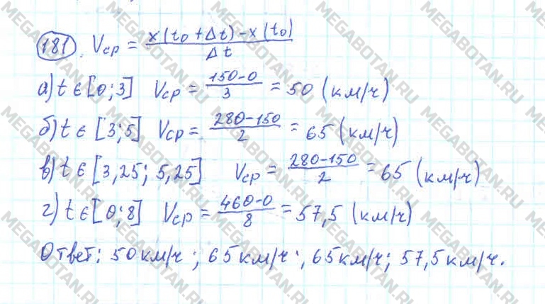 Алгебра 10 класс. ФГОС Колмогоров Задание 181
