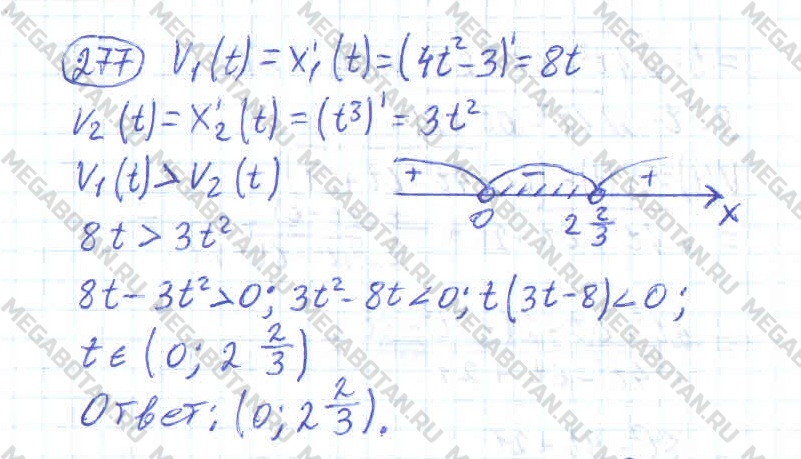 Алгебра 10 класс. ФГОС Колмогоров Задание 277