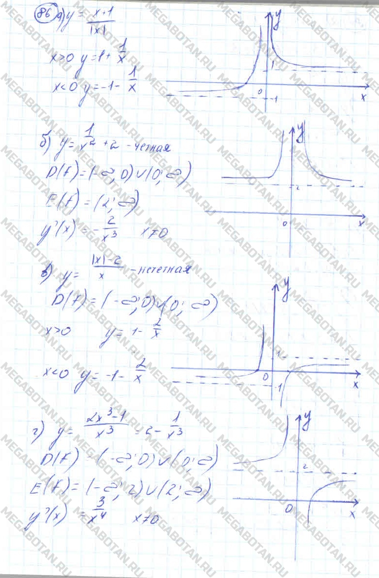 Алгебра 10 класс. ФГОС Колмогоров Страница 86