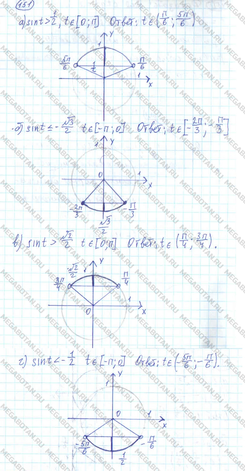 Алгебра 11 класс. ФГОС Колмогоров Задание 151