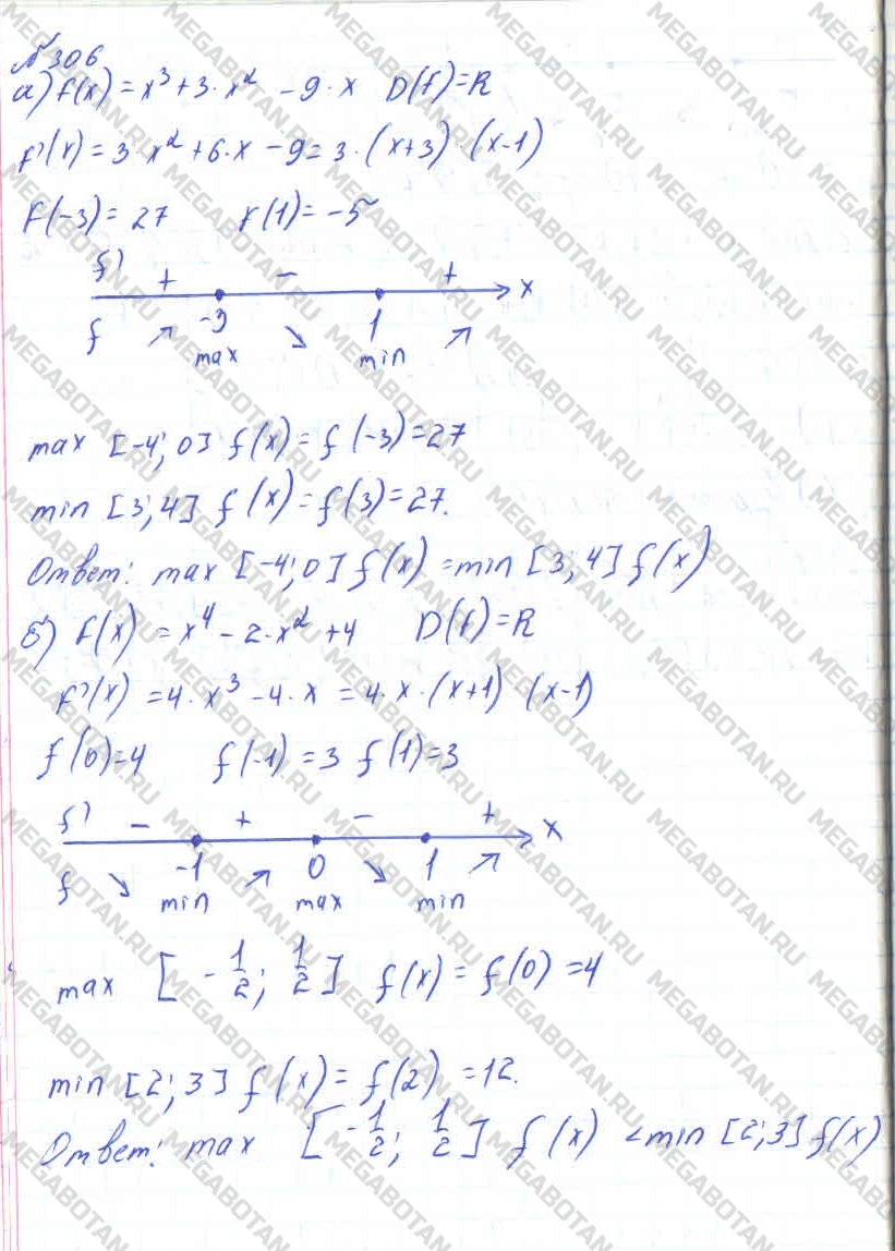 ГДЗ Алгебра 11 класс. ФГОС. Задание 306