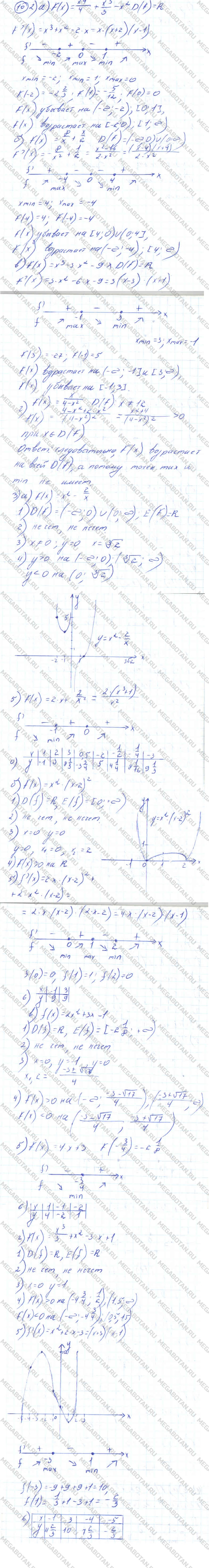 Алгебра 11 класс. ФГОС Колмогоров Страница 10