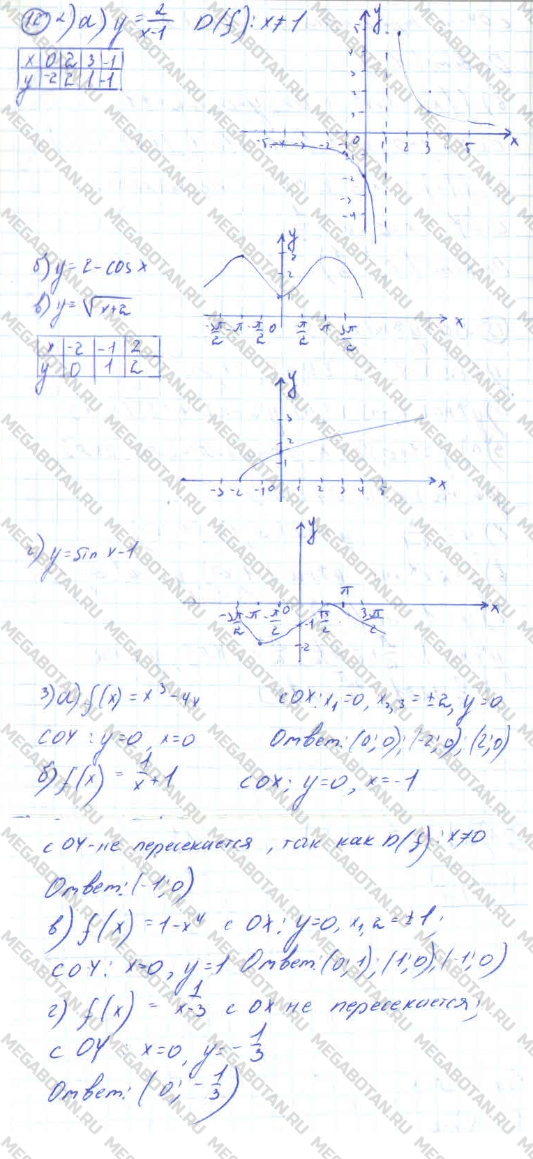 Алгебра 11 класс. ФГОС Колмогоров Страница 12