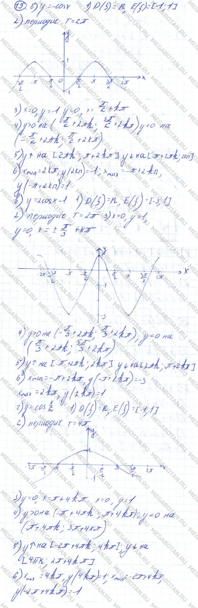 Алгебра 11 класс. ФГОС Колмогоров Страница 19