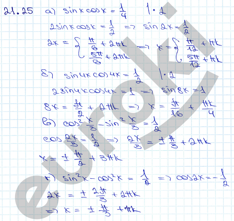 Алгебра 10 класс. ФГОС Мордкович, Денищева Задание 25