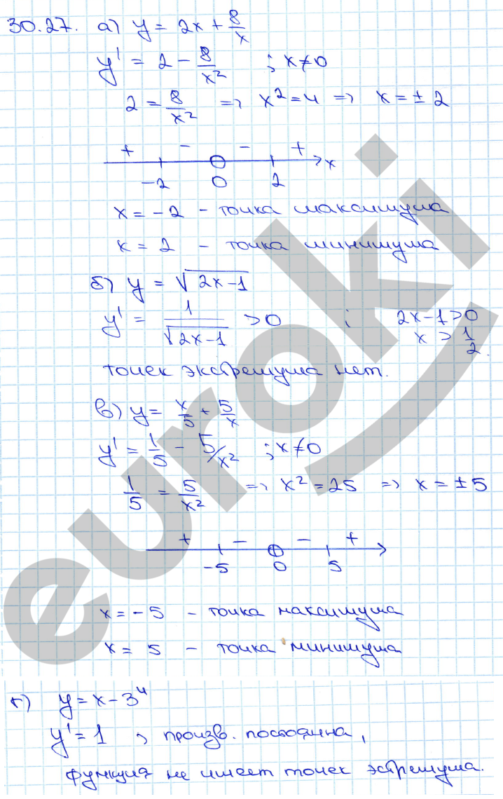 Алгебра 10 класс. ФГОС Мордкович, Денищева Страница 27