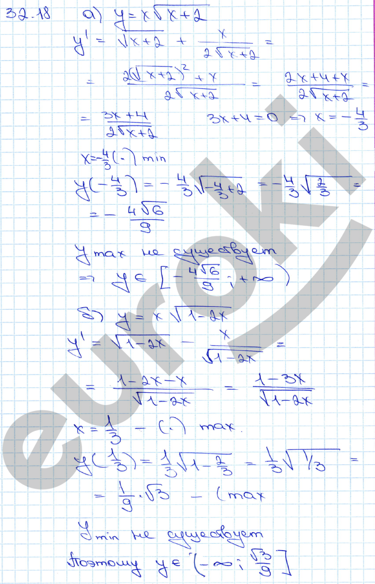 Алгебра 10 класс. ФГОС Мордкович, Денищева Задание 18