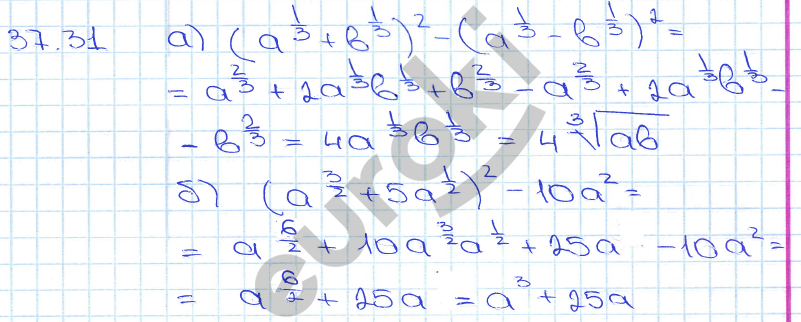 Алгебра 10 класс. ФГОС Мордкович, Денищева Задание 31