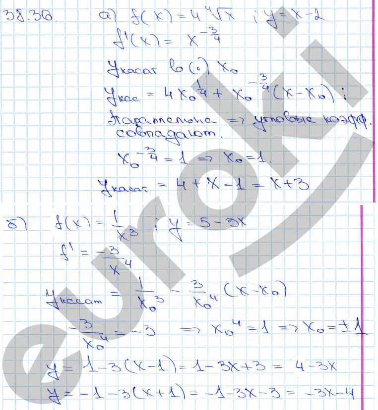Алгебра 10 класс. ФГОС Мордкович, Денищева Задание 36