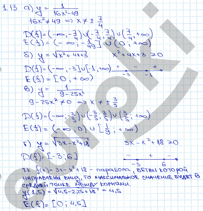Алгебра 11 класс. ФГОС Мордкович, Денищева Задание 13