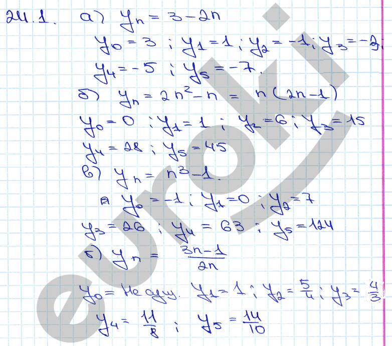 Алгебра 11 класс. ФГОС Мордкович, Денищева Задание 1