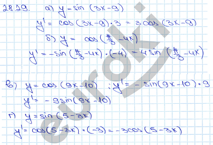 Алгебра 11 класс. ФГОС Мордкович, Денищева Задание 29