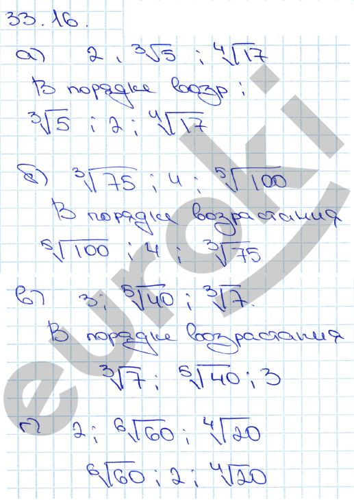 Алгебра 11 класс. ФГОС Мордкович, Денищева Задание 16