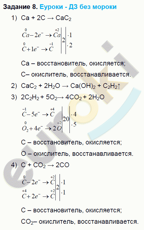 Химия 9 класс. ФГОС Габриелян Задание 8