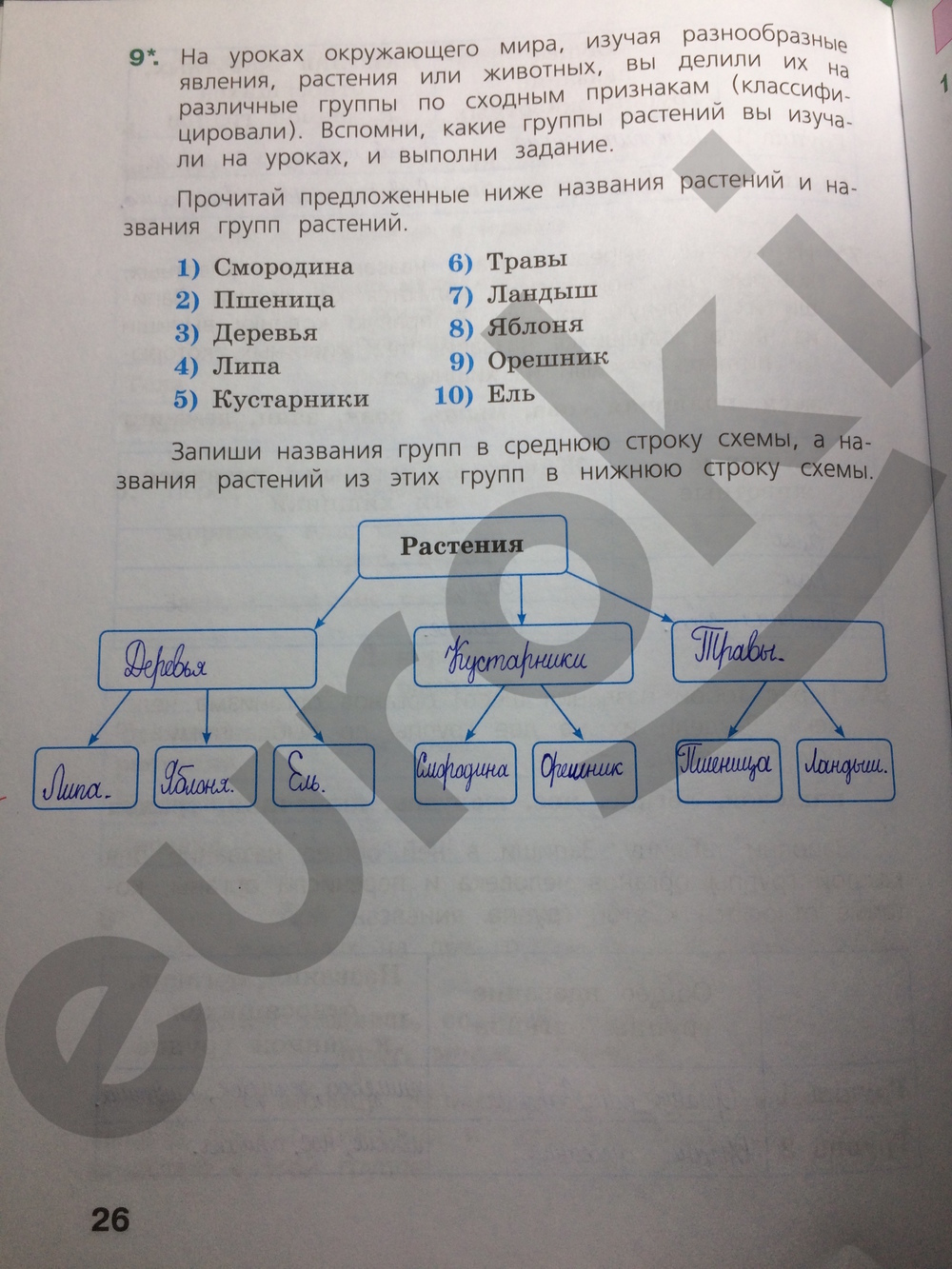 Окружающий мир 4 класс. Готовимся к Всероссийской проверочной работе. ФГОС Демидова Страница 26